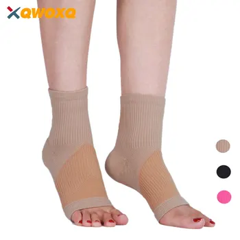 1 Пара компрессионных носков с открытым носком, бандаж для голеностопного сустава, поддержка подошвенного фасцита, восстановление после травм, боли в суставах, поддержка свода стопы