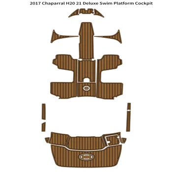 2017 Chaparral H20 21 Роскошная Платформа для Плавания, Коврик для кокпита, Лодка из EVA Тикового дерева, Коврик для пола