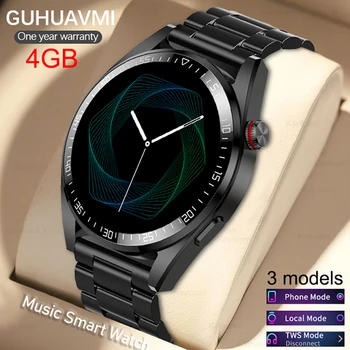 2023 Новые Смарт-часы 4G Memory AMOLED 466*466 HD, всегда отображающие время вызова по Bluetooth, Умные Часы Для Мужчин, Наушники Android TWS