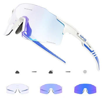 2023 Новые Фотохромные Красные или синие Солнцезащитные очки для Велоспорта, Спортивные Мужские Велосипедные Очки, MTB Очки, Уличные велосипедные очки