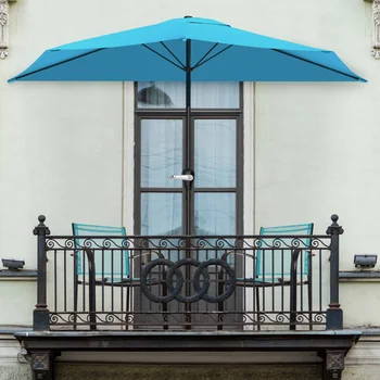 9-футовый зонт для балкона, веранды или веранды, 108,00 X 52,00 x 92,00 дюймов