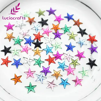 Lucia crafts 200/250/шт./лот, дизайн в виде звезды, Акриловый горный хрусталь, Художественные стразы для поделок G0419