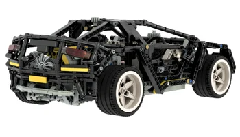Moc-20224 Профессиональный гоночный спортивный автомобиль, строительные блоки, Игрушечная модель, Технология сращивания Блоков, Светло-Серая Ступица колеса, Автомобильная игрушка в подарок