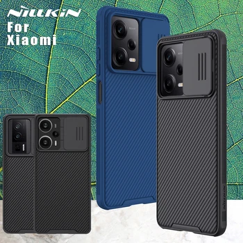 NILLKIN для Xiaomi Poco F5 X5 Pro 5G X4 Pro GT F4 X3 NFC M4 Pro 5G 4G M3 чехол Задняя крышка CamShield Защита объектива Камеры для X5