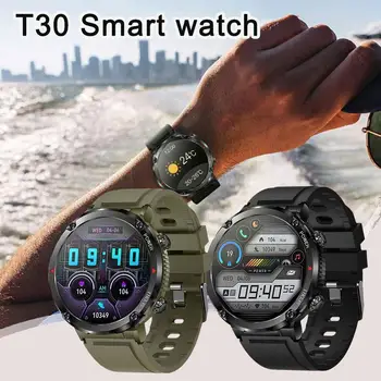 T30 Умные часы для вызова Bluetooth на открытом воздухе с большим экраном, Умные часы для измерения сердечного ритма, измеритель артериального давления, Шагомер с несколькими упражнениями, X2Y2