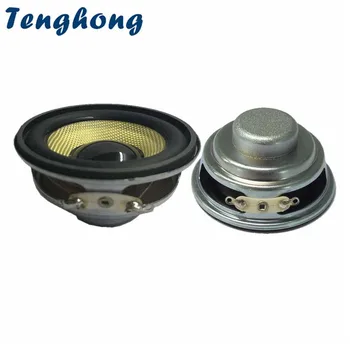 Tenghong 2шт 2 Дюйма 50 Мм 4 Ом 8 Ом 5 Вт Полный Диапазон Динамиков Bluetooth Звуковой Динамик Круглый Из Стекловолокна Неодимовый Магнитный