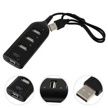 USB-концентраторы с 4 портами, 20 портами для передачи данных, 4 порта, практичный разделитель, расширительное устройство ABS