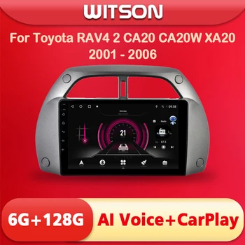 WITSON 9 дюймов Android 11 AI VOICE 1 Din в приборной панели автомагнитолы для TOYOTA RAV4 2001 2002-2005 авто стерео навигация GPS плеер