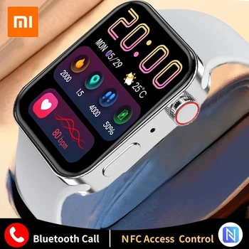 XIAOMI Smartwatch Series 8 с NFC HD экраном, умные часы для мужчин и женщин, спортивные часы с набором номера, фитнес-браслет Android Apple Watch