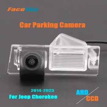 Высококачественная Автомобильная камера заднего вида FaceSky Для Jeep Cherokee KL 2014-2023, камера заднего вида AHD/CCD 1080P, комплекты заднего вида