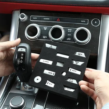 Для Range Rover Sport 14-17 Для Land Rover Range Rover Vogue 2013-17, Накладка на кнопку кондиционера, наклейки на крышку, автомобильные аксессуары