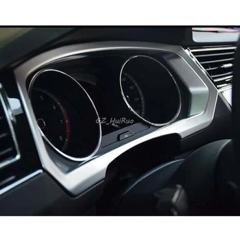 Для Volkswagen VW Tiguan 2017 2018 ABS хромированная матовая автомобильная средняя консоль приборная панель