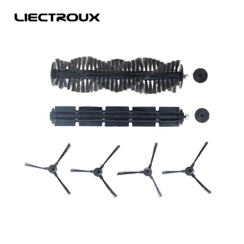 (Для X5S) Комплект оригинальных запасных частей Liectroux для робота-пылесоса, Боковая щетка x 4 шт., основная щетка x 1 шт., резиновая щетка x 1 шт.