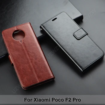 Для Xiaomi Poco F2 Pro чехол-бумажник с откидной крышкой из искусственной кожи