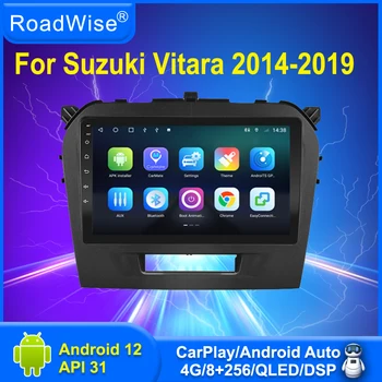 Дорожный 8 + 256 Android 12 Автомобильный Радиоприемник Carplay Для Suzuki Vitara 4 2014-2019 Мультимедиа 4G Wifi GPS 2 DIN DVD Авторадио Стерео