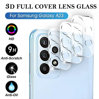 Защитное стекло для объектива камеры 3 шт. для Samsung Galaxy A23, полное покрытие объектива, закаленное стекло для Samsung Galaxy A23, защита экрана