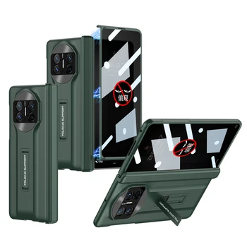 Защитный Чехол Для телефона с магнитным Шарниром Для Huawei Mate X3, Чехол С Защитным Стеклом, Подставка для Ног, Противоударная Задняя Крышка Mate X3