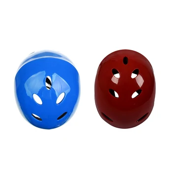 Защитный шлем из 2 предметов, 11 Дыхательных отверстий для водных видов спорта, Каяк, Каноэ, гребля для серфинга - Красный и синий