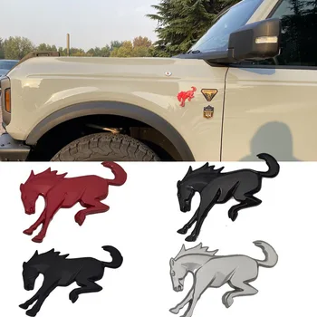 Значок лошади, Украшение крыла, эмблема, Решетка, логотип для Ford Bronco, Аксессуары для внешней отделки