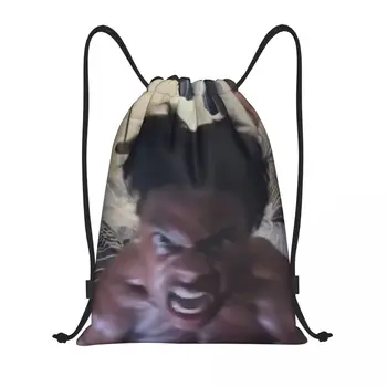 Изготовленная на заказ сумка Angry Ishowspeed на шнурке Для мужчин и женщин, легкий рюкзак для хранения в спортивном зале