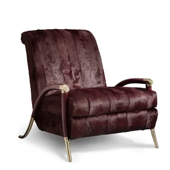Итальянское легкое роскошное дизайнерское кресло для отдыха, итальянский диван, модель кресла villa single chair, роскошь гостиной
