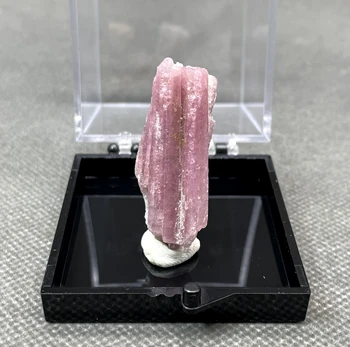 ЛУЧШЕЕ! 100% Натуральный бразильский розовый турмалин, образцы минеральных кристаллов, камни и кристаллы, кристаллы кварца (размер коробки 5,2 см)