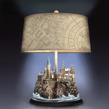 Лампа из смолы замка Хогвартс может излучать свет, украшения для дома и изделия ручной работы, домашний декор, европейский декор, смола для Хэллоуина