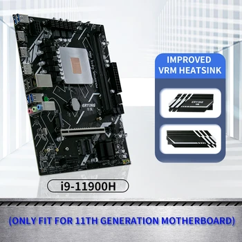 Материнская плата ERYING Gaming PC с встроенным процессором i9 11900H i9-11900H SRKT7 (БЕЗ комплектующих) 2,5 ГГц 8C16T + Улучшенный радиатор VRM