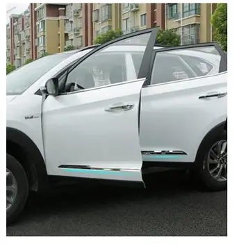 Наклейки на наружную дверь автомобиля из нержавеющей Стали 4 шт./компл. для Hyundai Tucson 2015 2016 переоборудование