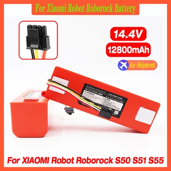 Новейший Литий-ионный аккумулятор 12800 мАч 14,4 В Для XIAOMI ROBOROCK Пылесос S50 S51 T4 T6 Mi Robot VacuumCleaner Аксессуары