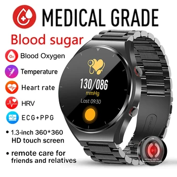 Новые бестселлеры, неинвазивные умные часы для измерения уровня глюкозы в крови, температуры тела, артериального давления, контроля содержания кислорода в крови, умные часы
