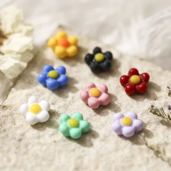 Новые японские красочные объемные украшения из свежей смолы в виде ромашек для маникюра/Принадлежности и инструменты для салона DIY