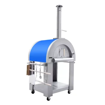 Новый дизайн, отдельно стоящая коммерческая печь для пиццы, печь для пиццы на дровах на открытом воздухе