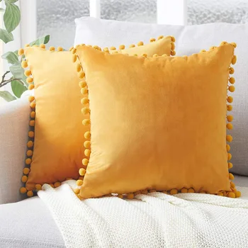 Однотонный декоративный чехол для подушки, Мягкие бархатные наволочки, наволочка для дивана, наволочка из плотной ткани, наволочка без подушки