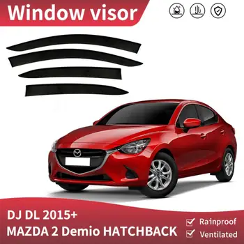 Оконный Козырек Для Mazda 2 DE/DH 2008 2009 2010 2011 2012 2013 2014 Авто Дверной Козырек, Защитные Стекла для окон