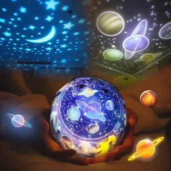 Проектор Звездного Неба Night Light LED Galaxy Universe С Поворотом На 360 °, Проекторы, Лампа Для Детской Спальни, Подарок, Украшение Для Свадебной Вечеринки