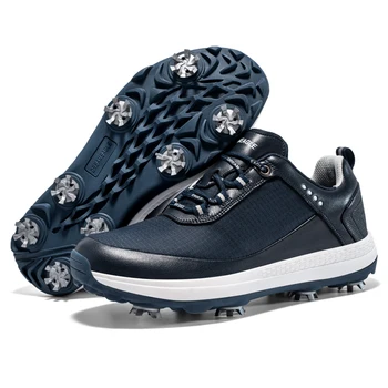 Профессиональная мужская обувь для гольфа, водонепроницаемая мужская обувь для гольфа, износостойкая обувь для ходьбы, противоскользящая мужская обувь для гольфа с гвоздями 47