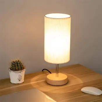 Светодиодная настольная лампа с сенсорной зарядкой для спальни, прикроватной тумбочки, домашней декоративной лампы, ночника с переменным освещением, лампы для чтения, USB-лампы