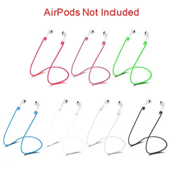 Силиконовая веревка для наушников с защитой от потери Для Apple AirPods, Беспроводные Bluetooth-наушники, шейный ремешок, Шнур, Шнур для наушников, Держатель для наушников, кабель 