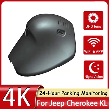 Скрытый 4K Автомобильный Видеорегистратор Wifi Видеомагнитофон Dash Cam Камера Ночного Видения Высокого Качества Для Jeep Cherokee KL Низкой конфигурации 2019 2020