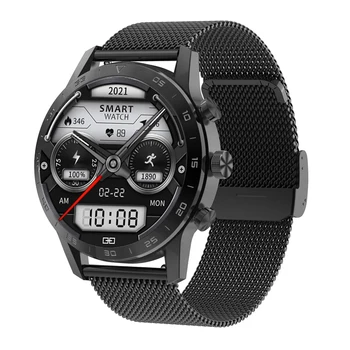 ЭКГ PPG Смарт-Часы Мужские Беспроводная Зарядка 454*454 Полный Сенсорный Вызов Bluetooth Кровяное Давление Частота сердечных сокращений Smartwatch IP68 Водонепроницаемый